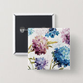 カラフルな春の花 缶バッジ (正面&裏面)