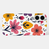 カラフルな春の野花の草原 ボタニカル Case-Mate iPhoneケース (裏面 (横))