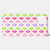 カラフルな春はピンクの緑の紫色パターンを去ります Case-Mate iPhoneケース (裏面 (横))