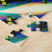 カラフルな曼荼羅のトンネル ジグソーパズル (側面)