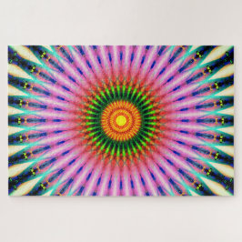 カラフルな曼荼羅のトンネル ジグソーパズル