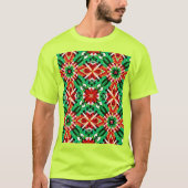 カラフルな曼荼羅アート Tシャツ (正面)