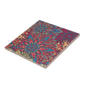 カラフルな曼荼羅パターン タイル (側面)