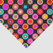 カラフルな曼荼羅-黒の… 薄葉紙 (詳細)