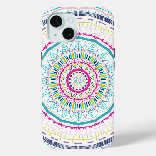 カラフルな曼荼羅 Case-Mate iPhoneケース (裏面)