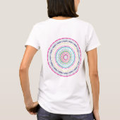 カラフルな曼荼羅 Tシャツ (裏面)