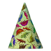 カラフルな有史以前の恐竜のパーティーの帽子 パーティーハット (右)