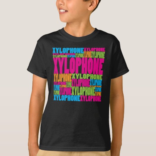 カラフルな木琴 Tシャツ (正面)