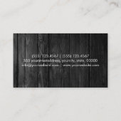 カラフルな木製のシェブロンパターン#6 名刺 (裏面)