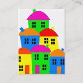 カラフルな村の名刺 名刺 (裏面)