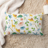 カラフルな柄のサファリギフトセット、きりんのベビー用品 ランバークッション (ブランケット)