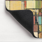 カラフルな格子抽象芸術のマウスパッド マウスパッド (コーナー)