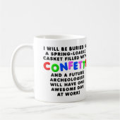 カラフルな棺おもしろマグカップ コーヒーマグカップ (左)