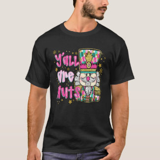 カラフルな楽しいクリスマス ナッツクラッカー みんなナッツ Tシャツ