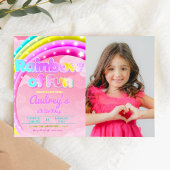 カラフルな楽しい写真の風景 招待状