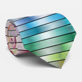 カラフルな横のストライプなパターンタイ ネクタイ (ロール)