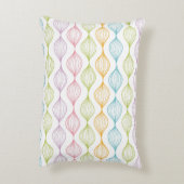 カラフルな横のogeeパターン アクセントクッション (裏面(縦))
