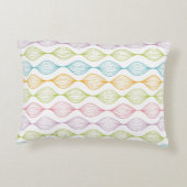 カラフルな横のogeeパターン アクセントクッション (裏面)