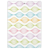 カラフルな横のogeeパターン クリップボード (裏面)