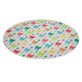 カラフルな歯パターン カッティングボード (角)