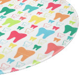 カラフルな歯パターン カッティングボード (角)