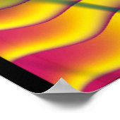 カラフルな歯車の抽象 ポスター (角)