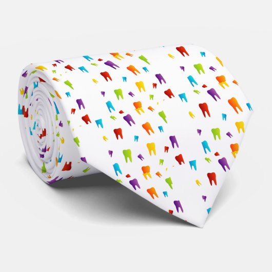 カラフルな歯 ネクタイ (ロール)