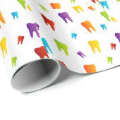 カラフルな歯 ラッピングペーパー (ロールコーナー)