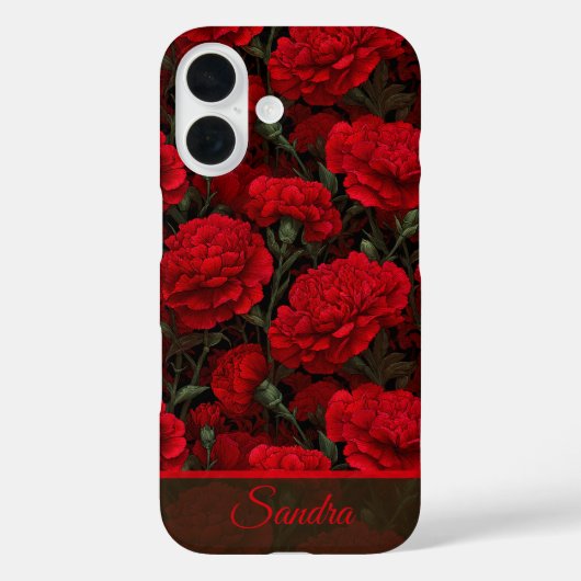 カラフルな母へのギフト カーネーション オーダーメイド Case-Mate iPhoneケース (裏面)