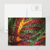カラフルな毛糸 ポストカード (正面/裏面)