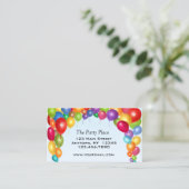 カラフルな気球のアーチ 名刺 (スタンド正面)