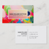 カラフルな気球の名刺 名刺 (正面/裏面)