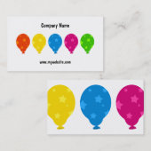 カラフルな気球、 名刺 (正面/裏面)