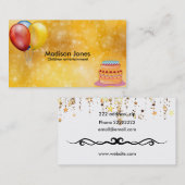 カラフルな気球 名刺 (正面/裏面)