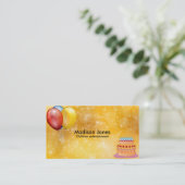 カラフルな気球 名刺 (スタンド正面)