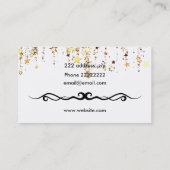 カラフルな気球 名刺 (裏面)