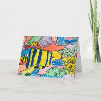 カラフルな水中世界 カード