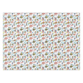 カラフルな水中海洋生物パターン テーブルクロス (正面(横))