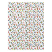 カラフルな水中海洋生物パターン テーブルクロス (正面)