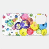 カラフルな水彩の円形抽象画 Case-Mate iPhoneケース (裏面 (横))
