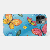 カラフルな水彩の蝶々 Case-Mate iPhoneケース (裏面(横))