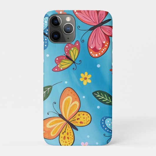 カラフルな水彩の蝶々 Case-Mate iPhoneケース (裏)