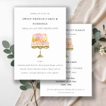 カラフルな水彩ケーキ ベーカリー クッキング クラス