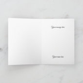 カラフルな水彩リボンのグリーティングカード - 白紙 カード (内部)