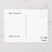 カラフルな水彩リボンのポストカード ポストカード (裏面)