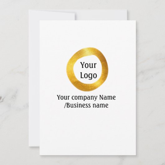 カラフルな水彩抽象的な名前テキストを追加 招待状 (正面)