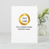 カラフルな水彩抽象的な名前テキストを追加 招待状 (スタンド正面)