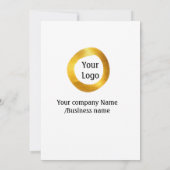 カラフルな水彩抽象的な名前テキストを追加 招待状 (裏面)