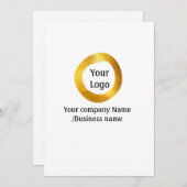 カラフルな水彩抽象的な名前テキストを追加 招待状 (正面/裏面)