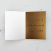 カラフルな水彩犬の折りたたみグリーティングカード カード (内部)